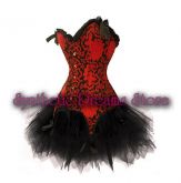 0010 - Corset e Saia Elegant Charmi Vermelho