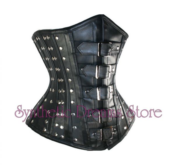 0006 - Corset Underbust Fivelas Couro