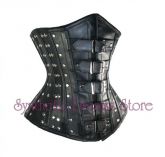 0006 - Corset Underbust Fivelas Couro
