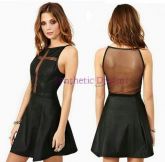 Vestido Leather Cross