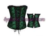 0005 - Corset Renda Verde