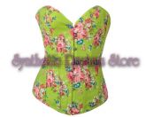 0003 - Overbust com Rosas Verde