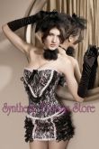 0007 - Corset e Saia Burlesco Rose