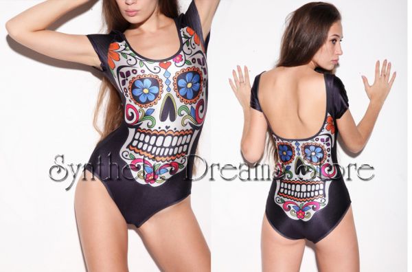 0007 - Body Caveira Mexicana Preto