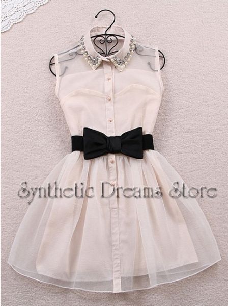 0005 - Vestido Puff Doll Creme