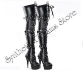 0012 - Bota 7/8 Gothic Fetish Couro