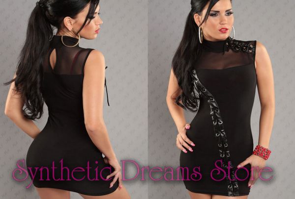 0002 - Vestido Tule e Lace up