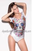 0007 - Body Caveira Mexicana Branco