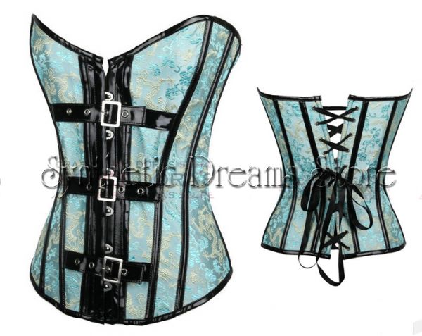 0040 - Corset Overbust Nipon Dream Turquesa