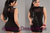 0002 - Vestido Tule e Lace up