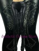 0004 - Legging Cruz Renda e Tachas
