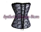 0005 - Corset Renda Branco