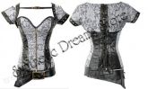 0037 - Corset Overbust Steam Dream Branco