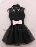 0005 - Vestido Puff Doll Preto
