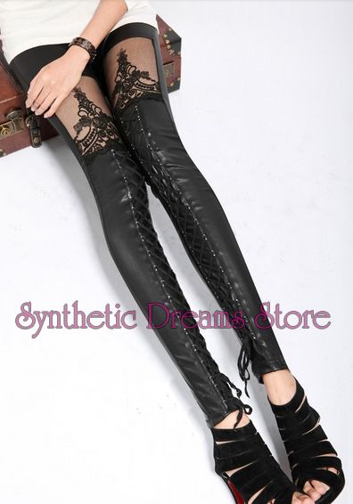 0002 - Legging Gothic Lace up