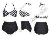 0002 - Biquini Polka Simple Preto