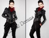 0004 - Jaqueta de Couro Slim Puff