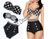 0001 - Biquini Pin Up Cutest Polka