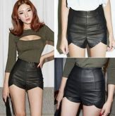 Shorts Cintura Alta Flower