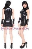 0006 - Vestido Vinyl / Spandex Gola Alta