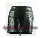 0002 - Saia de Couro com Spikes