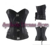 0032 - Corset Overbust Sexy Solid Black